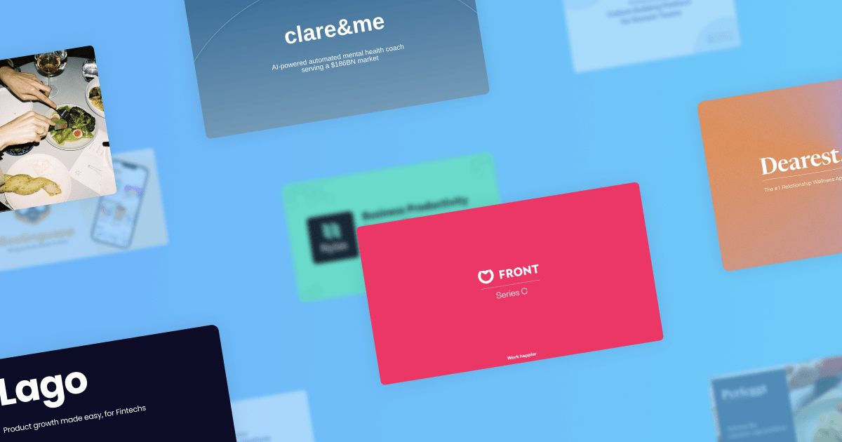 15 great pitch deck examples from successful startups Pitch